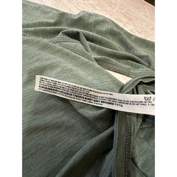 Free People Cadence Top Layering Long Sleeve Tee Green Women Sz S Stretchy Soft - Picture 10 of 12